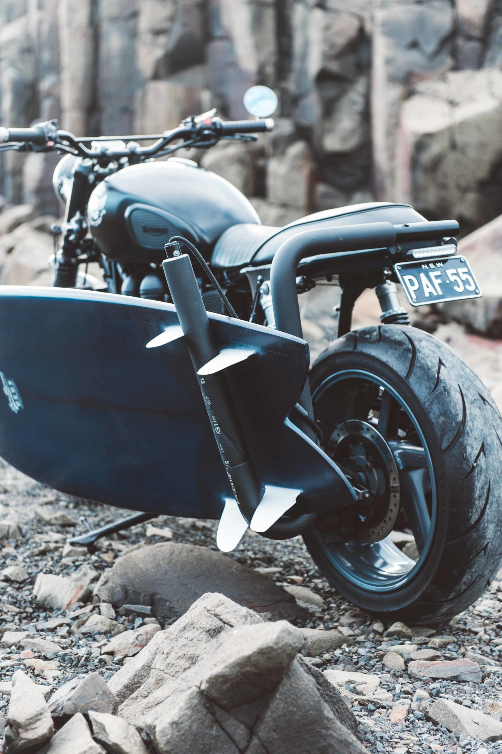 自作サーフボードラック付きバイクへの挑戦 保存版 Pimenta Garage